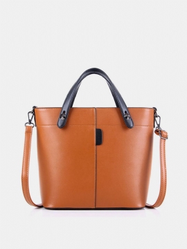 Vintage Kvinner Bøttevesker I Kunstskinn Skulderveske Håndveske Crossbody Bagss