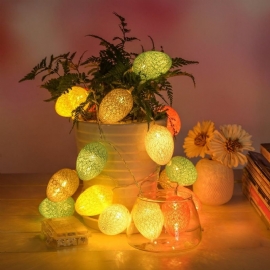 1.8m 10 Led-bomull Påskeegg-strenglys Led Fairy Lights For Festival Christmas Halloween
