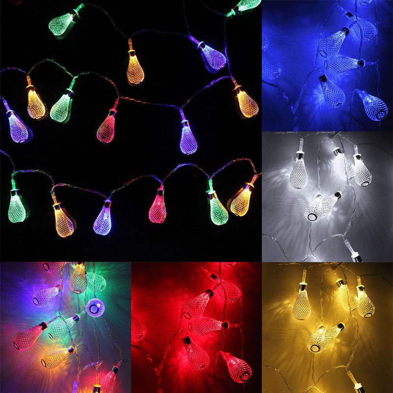 20-led Marokkansk Strengpære Fairy Lights Xmas Bryllup Dekor Nyhet Kranser