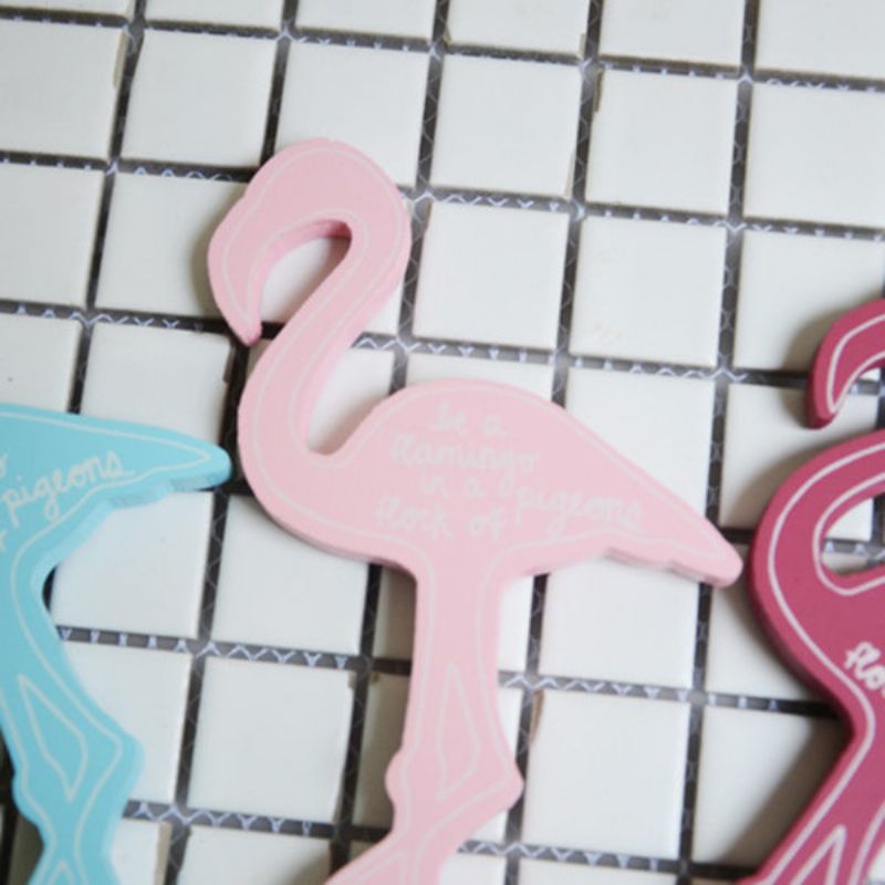 3 Stk Flamingoer Kleskroker Trehåndverk Kreativt Hjem Stuedekorasjoner Veggkunst