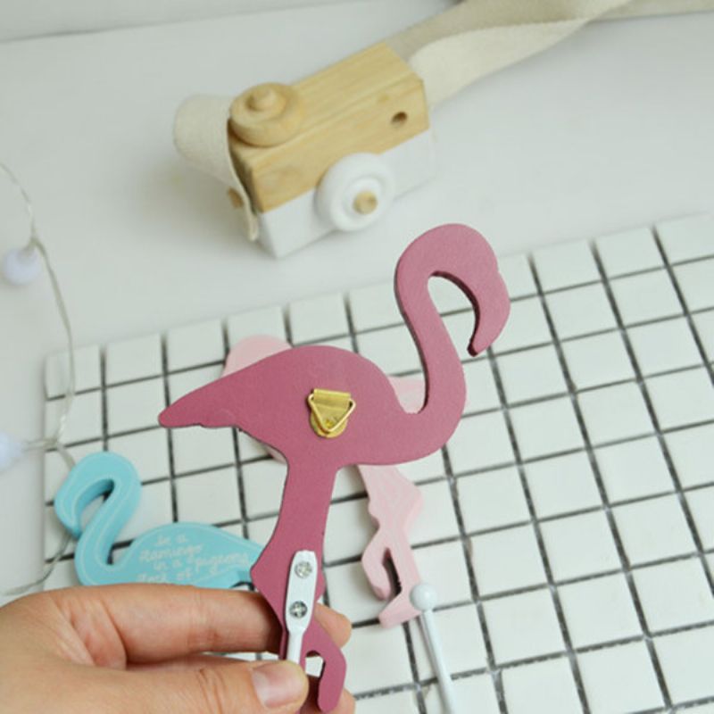 3 Stk Flamingoer Kleskroker Trehåndverk Kreativt Hjem Stuedekorasjoner Veggkunst