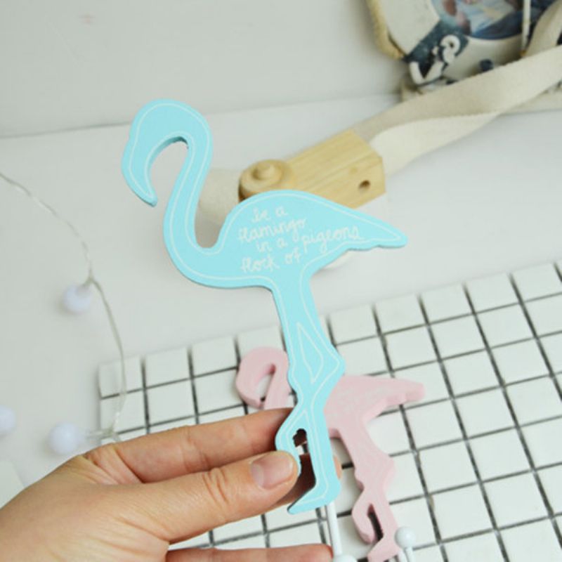 3 Stk Flamingoer Kleskroker Trehåndverk Kreativt Hjem Stuedekorasjoner Veggkunst