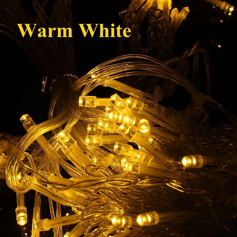 6mx3m 600 Led Lysstreng Bryllupsfest Xmas Jul Utelampe Vanntett