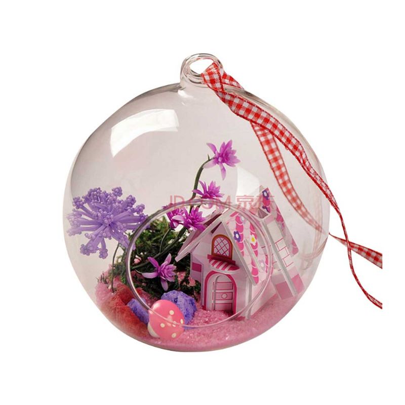 Hengende Glass Terrarium Miniatyr Husdekorasjon For House Office Roomgift