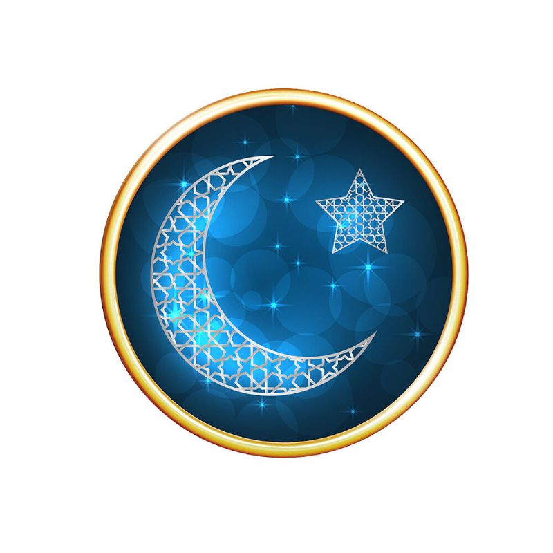 Islamsk Muslimsk Eid Al-fitr-festival Veggklistremerke Ramadan-dekorasjon