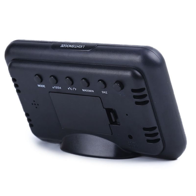 Loskii Dc-002 Digital Værstasjon Termometer Hygrometer Vekkerklokke Smart Lydkontrollklokke