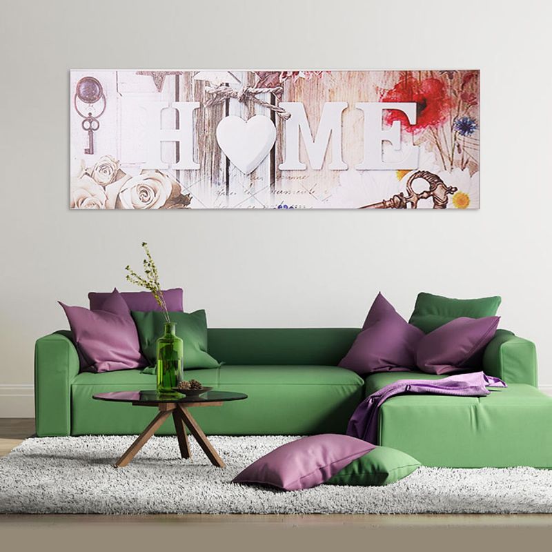 Love Home Lerretsmaling Veggkunst Soverom Stue Hjemmeinnredning Uinnrammet
