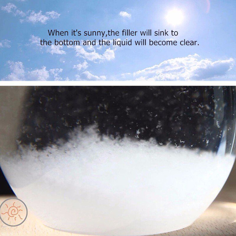 Værmelding Krystalldråper Vannform Stormglass Home Decor Julegave