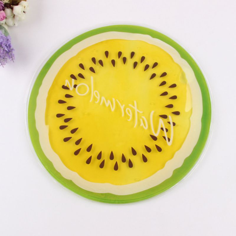 Ikke-giftig Cool Pad Frukt Rund Form Pvc Cooling Gel Mat Seng Madrass For Hund Kat
